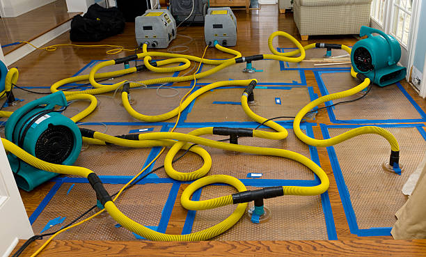 Professional Crawl Space Water Removal technician working in Hood, VA